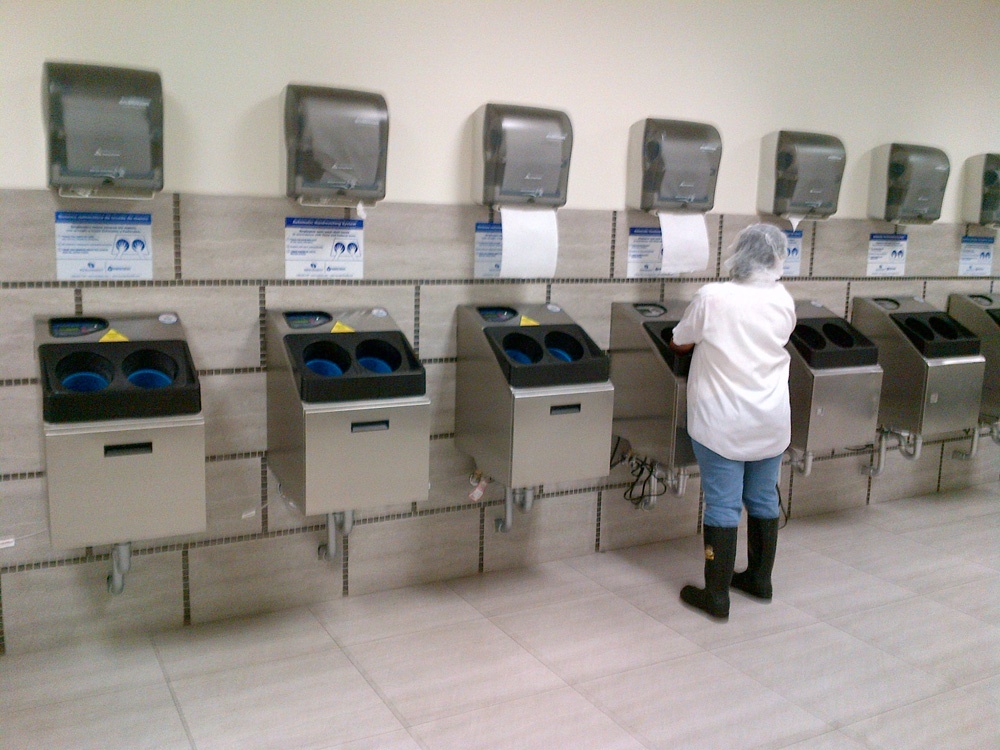 Automated Hand Washing Stations for Food Processing Meritech