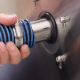 Installation of an automated hand washing station for food safety 