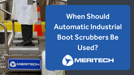 Automatic industrial boot scrubbers