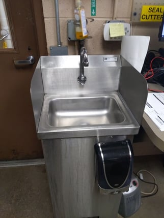 stainless steel hand sink