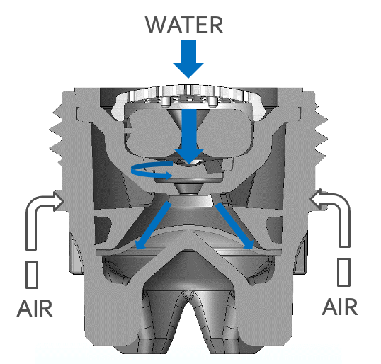 The SmixRain for the Smixin Flow Ultra-Low Flow Faucet