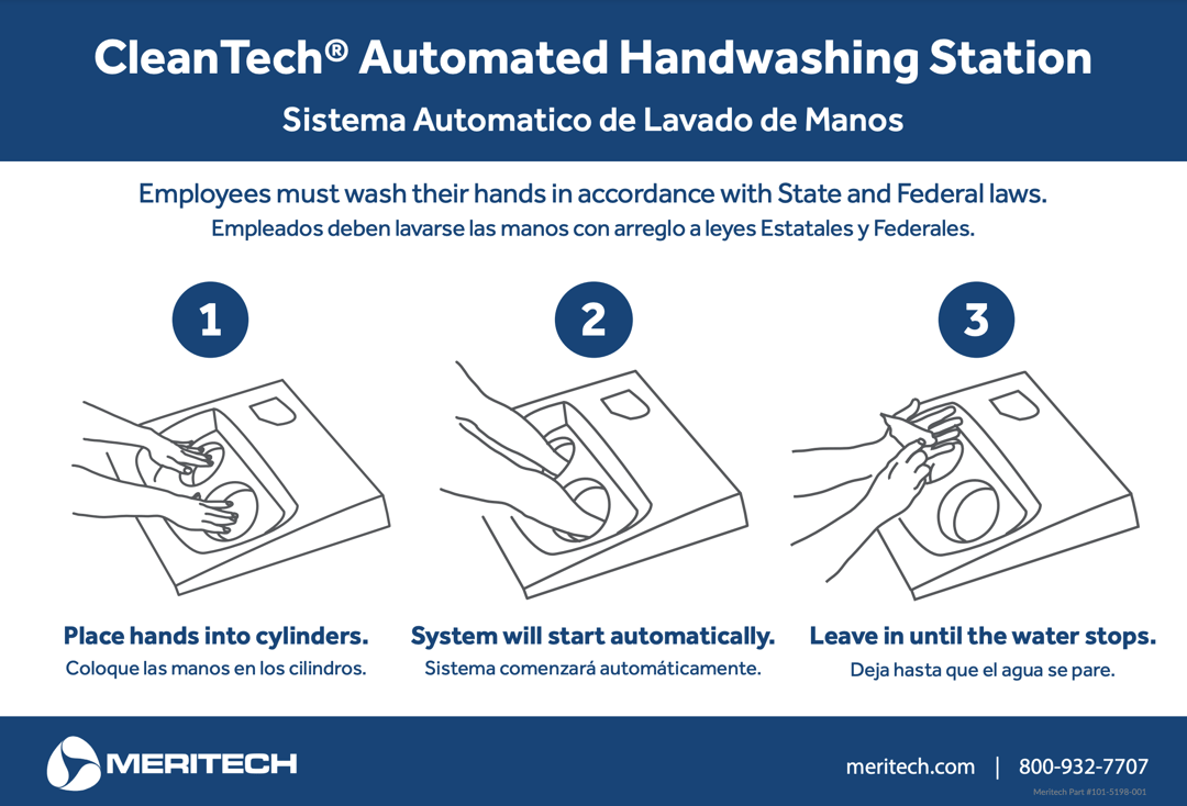 standard handwashing instructions sign preview