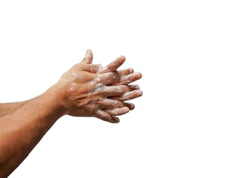 washing hands and hand health