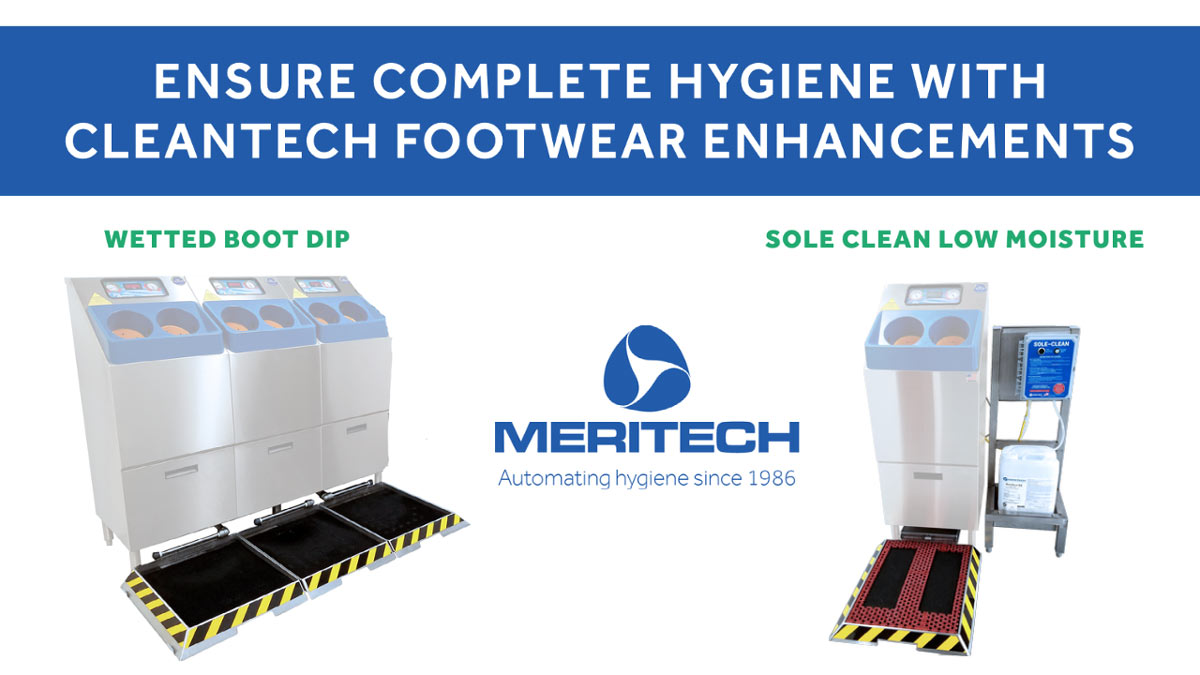What are the types of CleanTech® Footwear Enhancements for Work Boot and Shoe Sanitation?