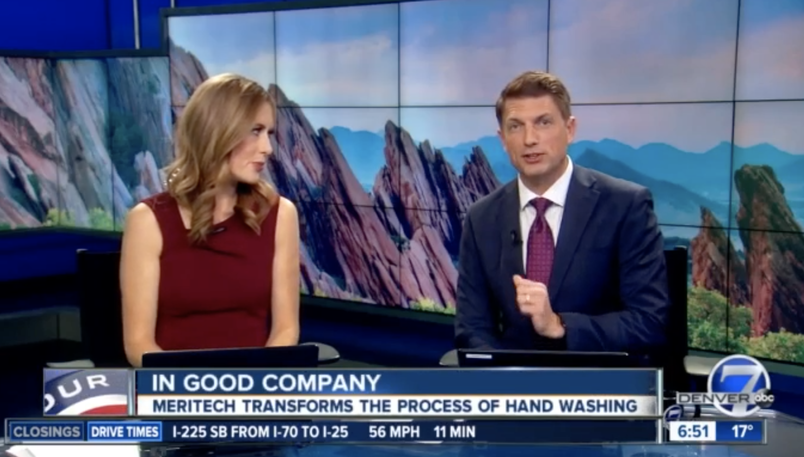 Denver 7 News Features Meritech Automated Handwashing Stations