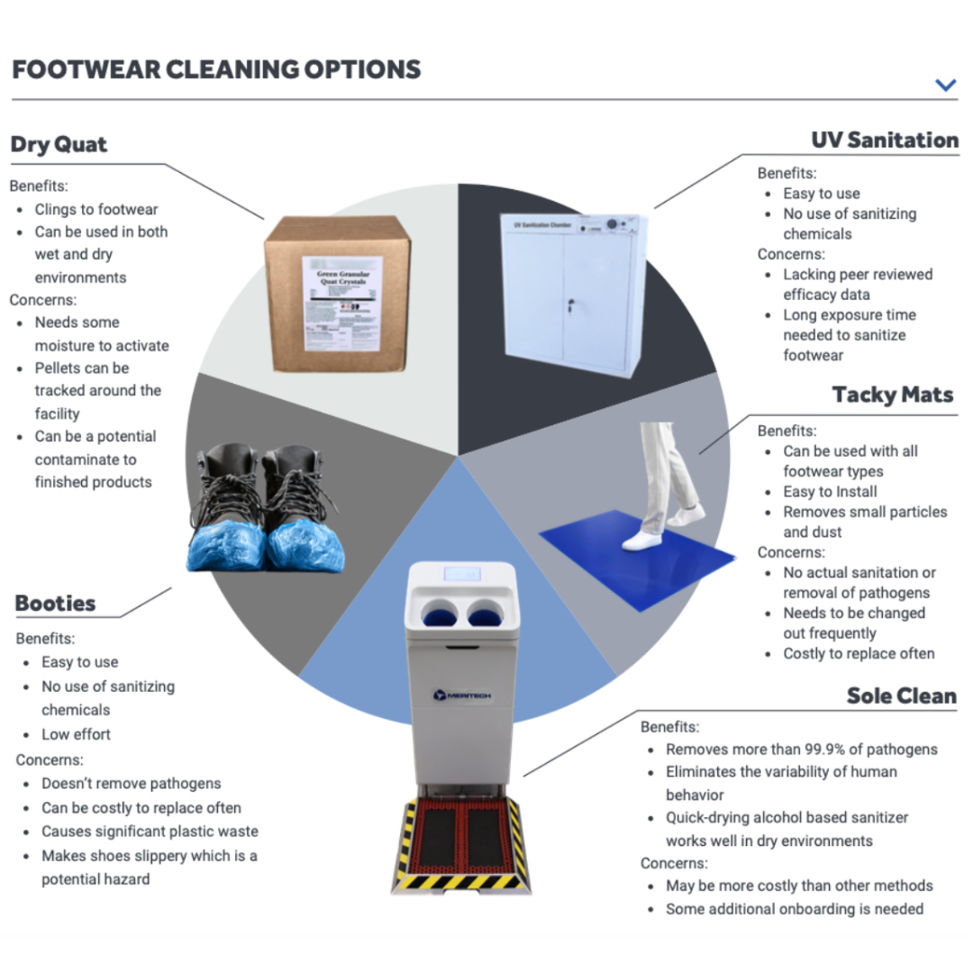 Dry Footwear Sanitizing Methods